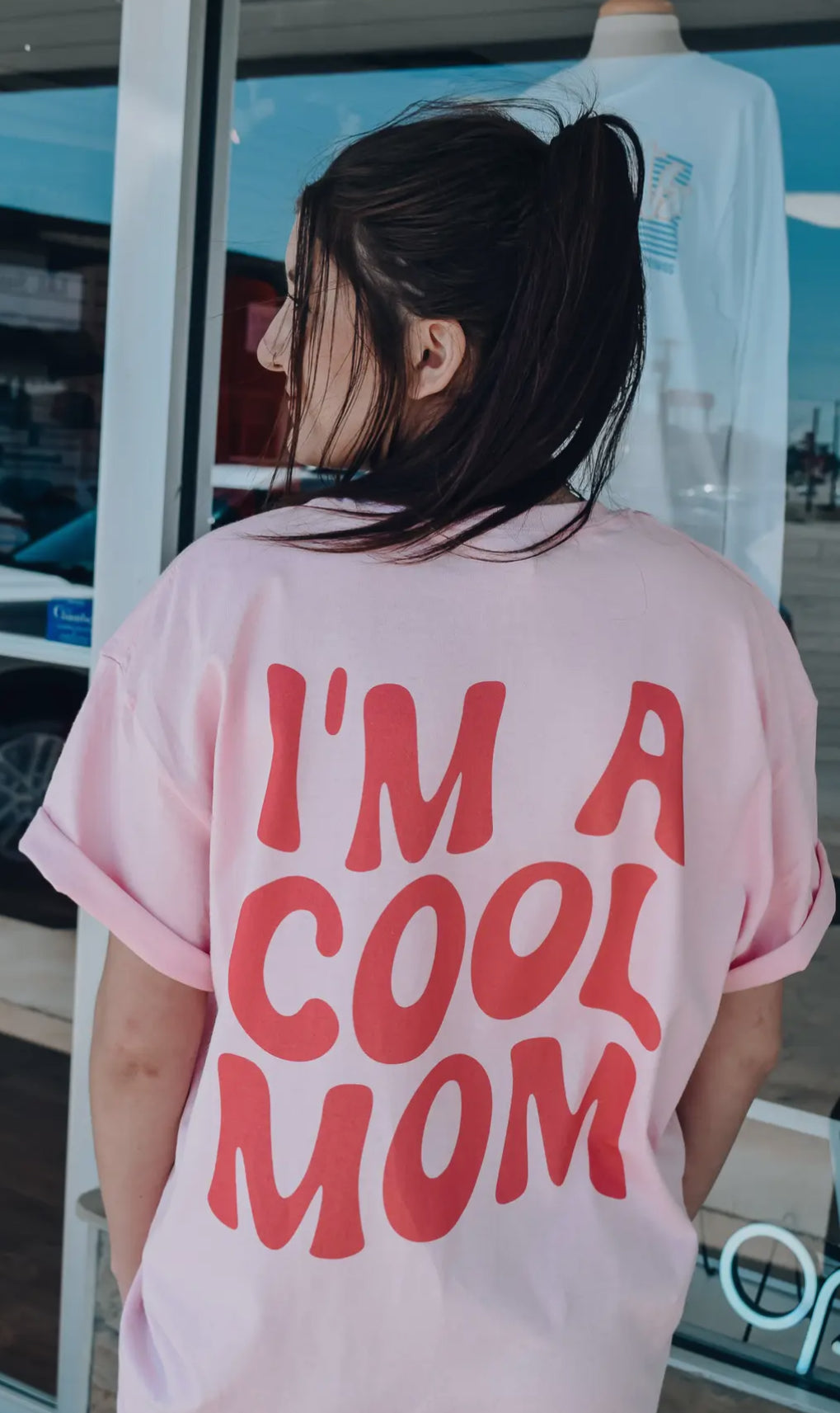 I'm A Cool Mom Oversized Tee