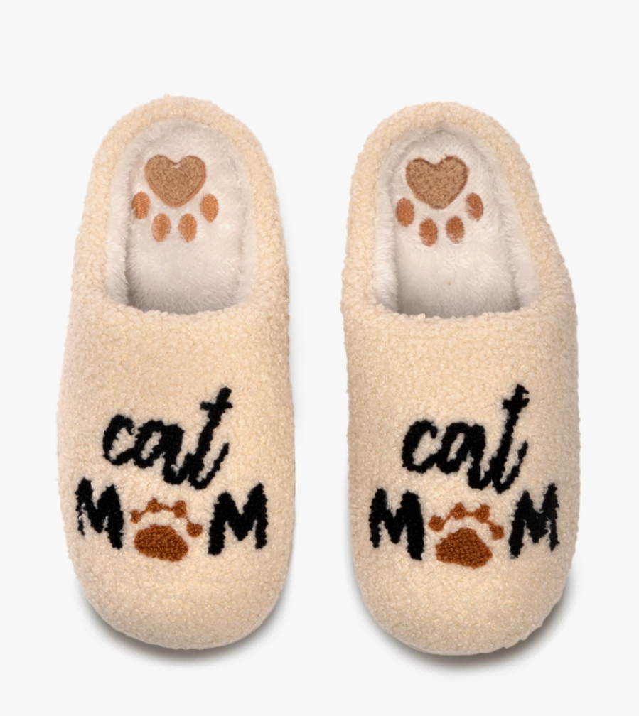 Cat Mom Slippers