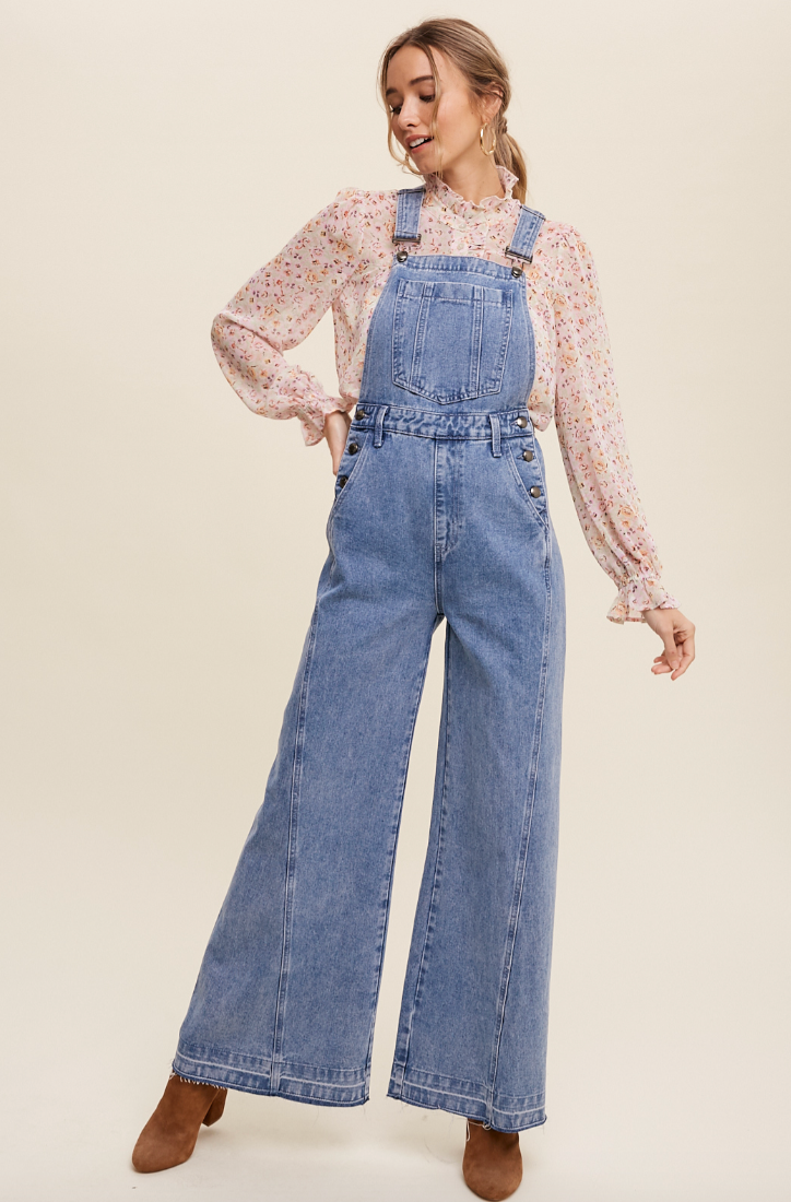 Groovy Wide Leg Overalls