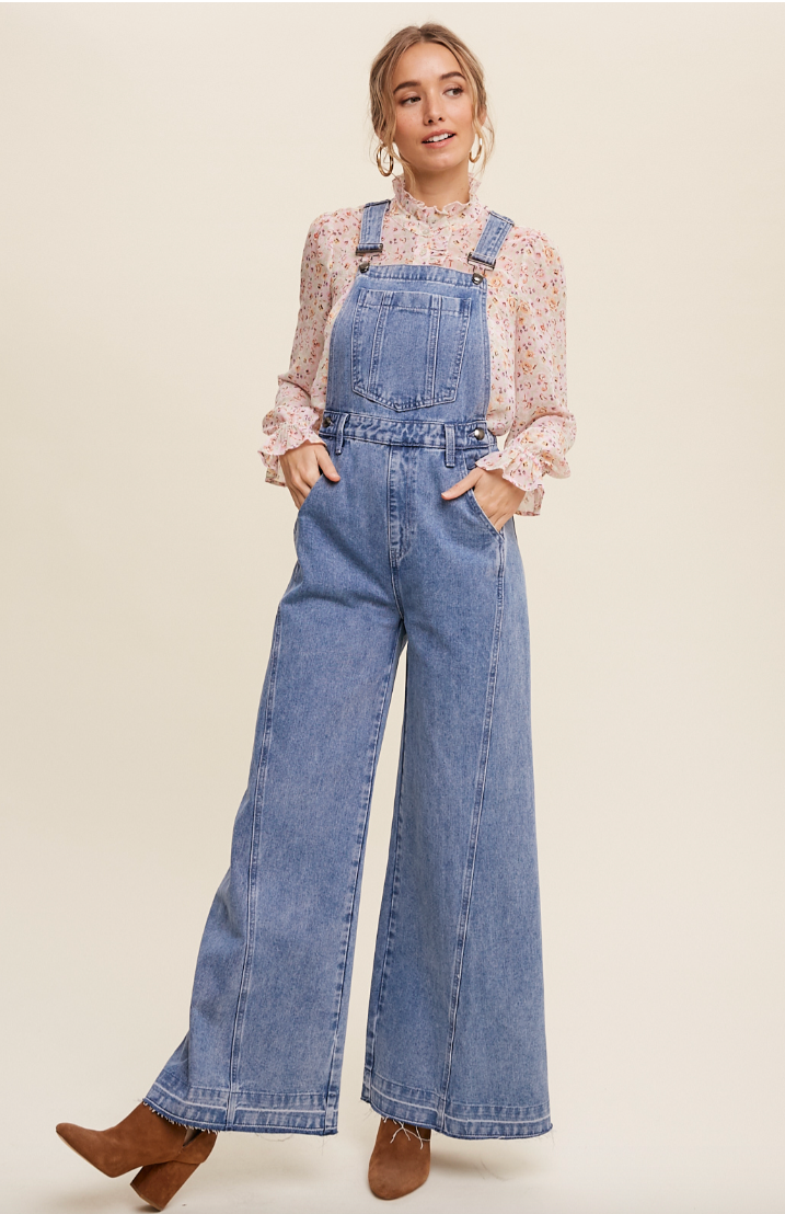 Groovy Wide Leg Overalls