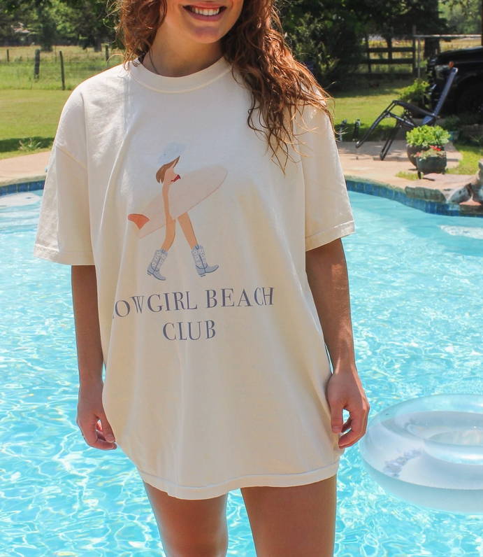 Cowgirl Beach Club Tee